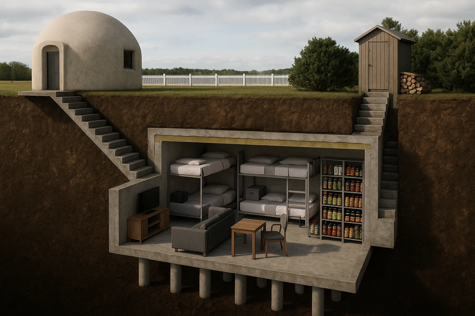 sobrevivir en un bunker